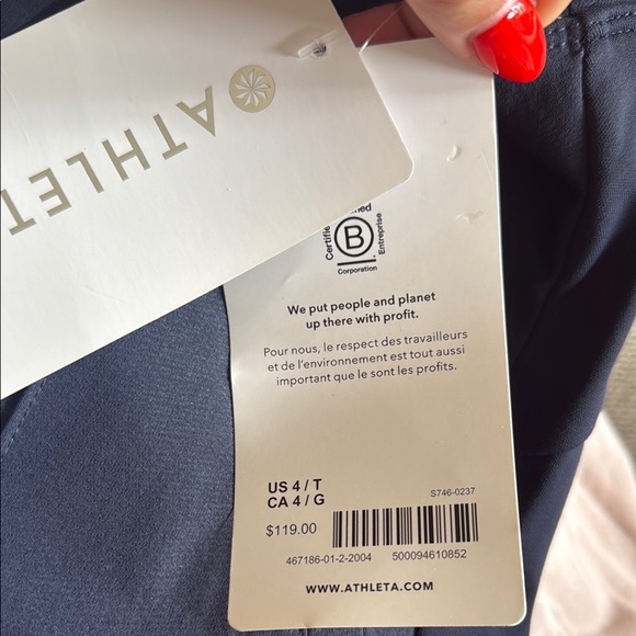 Athleta Navy Hybrid Pants - Size 4T New With Tags - Picture 7 of 12